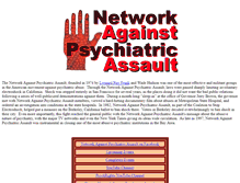 Tablet Screenshot of networkagainstpsychiatricassault.org